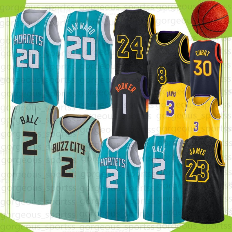 

LaMelo 2 Ball Men Basketball Jerseys Gordon 20 Hayward Green Devin 1 Booker Anthony 3 Davis 23 Giannis 34 Antetokounmpo Stephen 30 Curry, Huren
