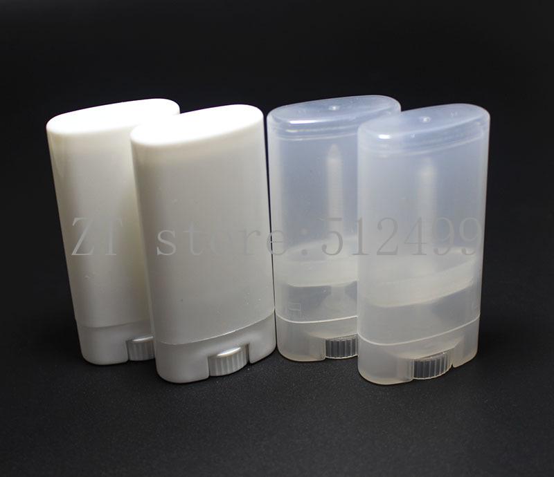 

10/20/50/80pcs Pink Plastic 15g White/Clear Empty Ellipse Lip Tube PP Chapstick Container Gloss Package Bottle Storage Bottles & Jars