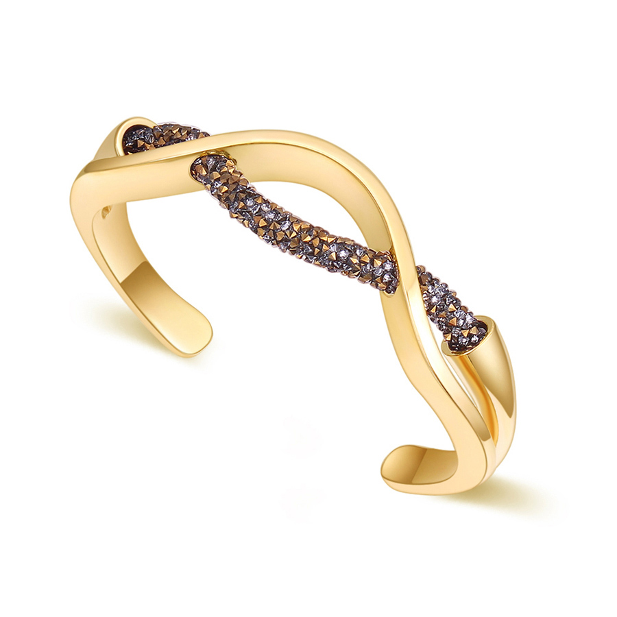 

2018 New Fashion Mesh Bracelets Bangles For Women Luxury Wedding Party Jewelry Made with Swarovski Elements Crystal Bijoux Girl Gift