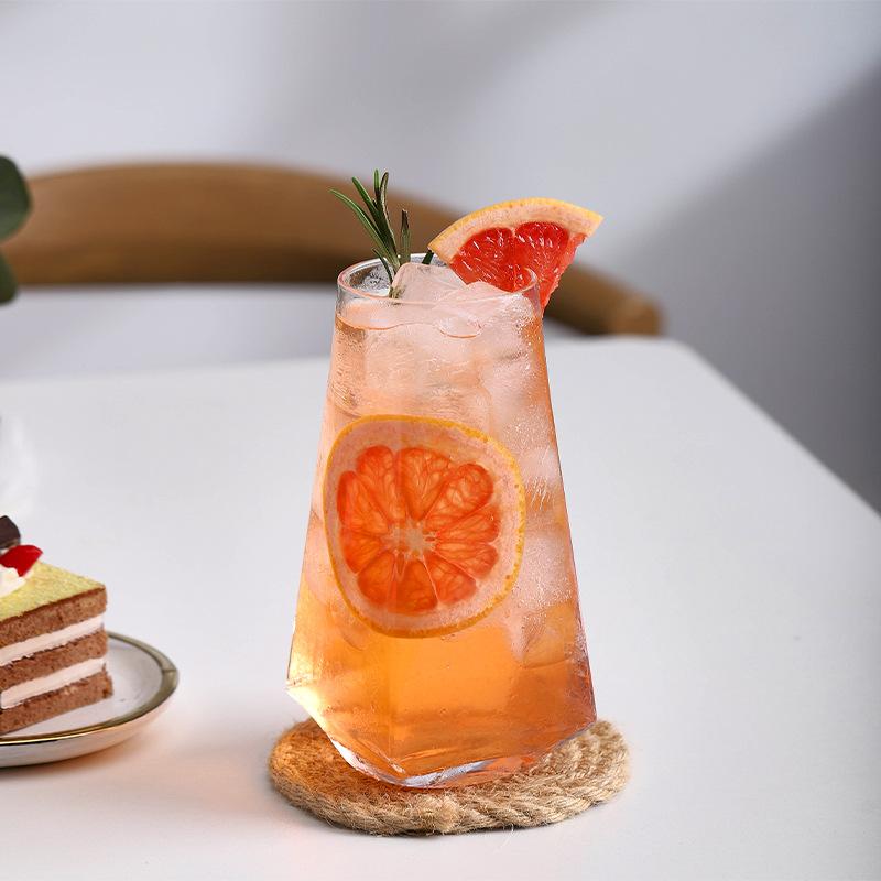 

Restaurant Drink Glass Soda Bubble Water Juice Ice Coffee Cup 530ML Wine Glasses