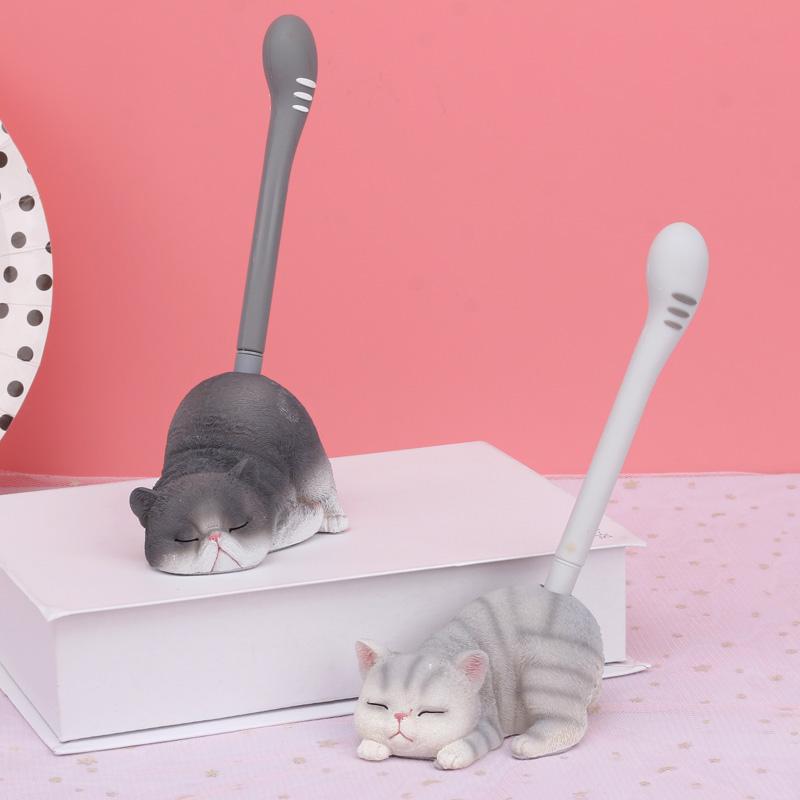 

Cute 0.5mm Gel Pen Kids Kawaii Stationery Cat Animal Drift Sand Glitter Crystal Bright Colorful Pink Children Girl Gift Pens