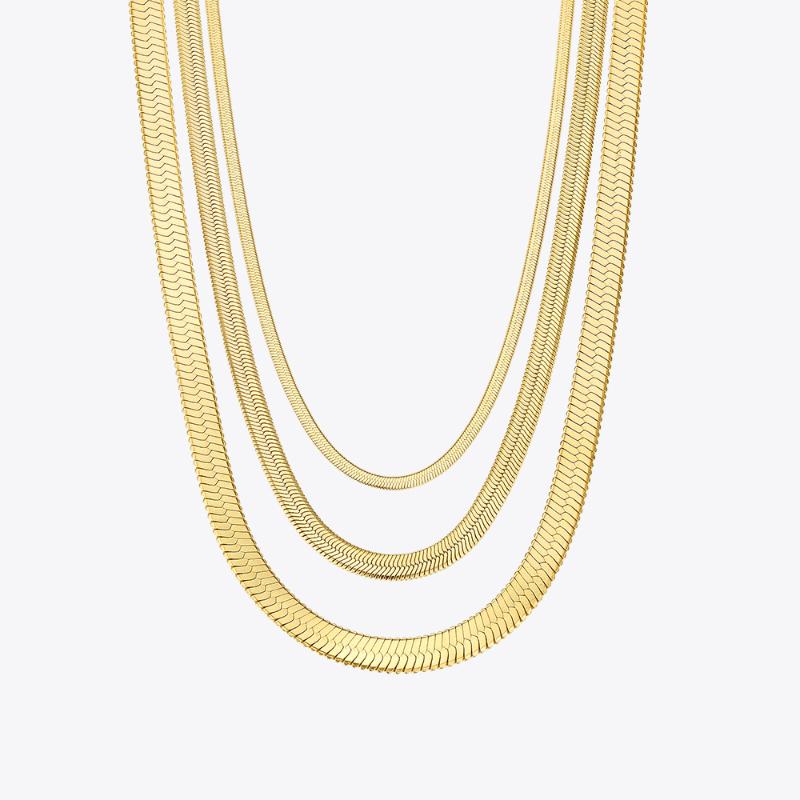 

Chains ROPUHOV Smooth Chain Choker Necklace Women Gold Color Stainless Steel Cool Link Necklaces Femme Fashion Jewelry P193045