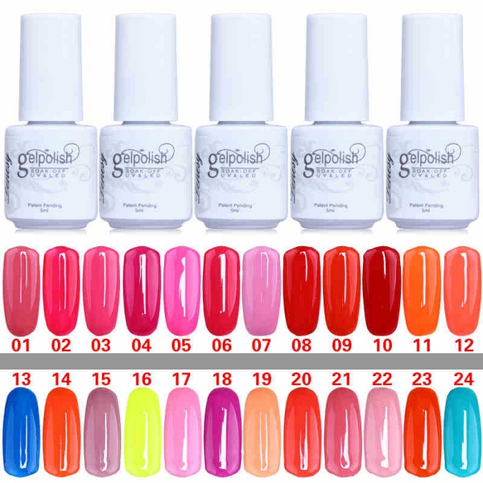 Good quality Nail Polish UV Gel Soak Off Polish Nail Lacquer Varnish 100% Brand New Top Quality Long-lasting Colors 168 Color 5ml-image-735473274