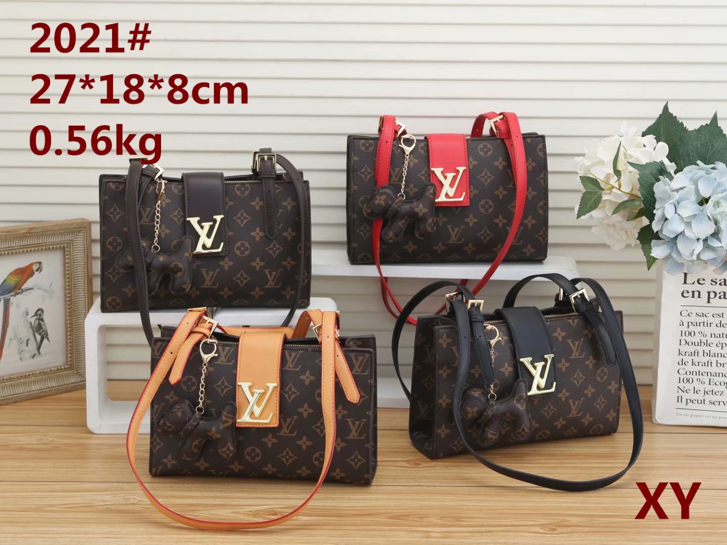 

2021 Set High Qulity LV LOUIS BAG VITTON Classic Bags Womens Handbags Flower Ladies Composite Tote Leather Shoulder Bag99, Red;black