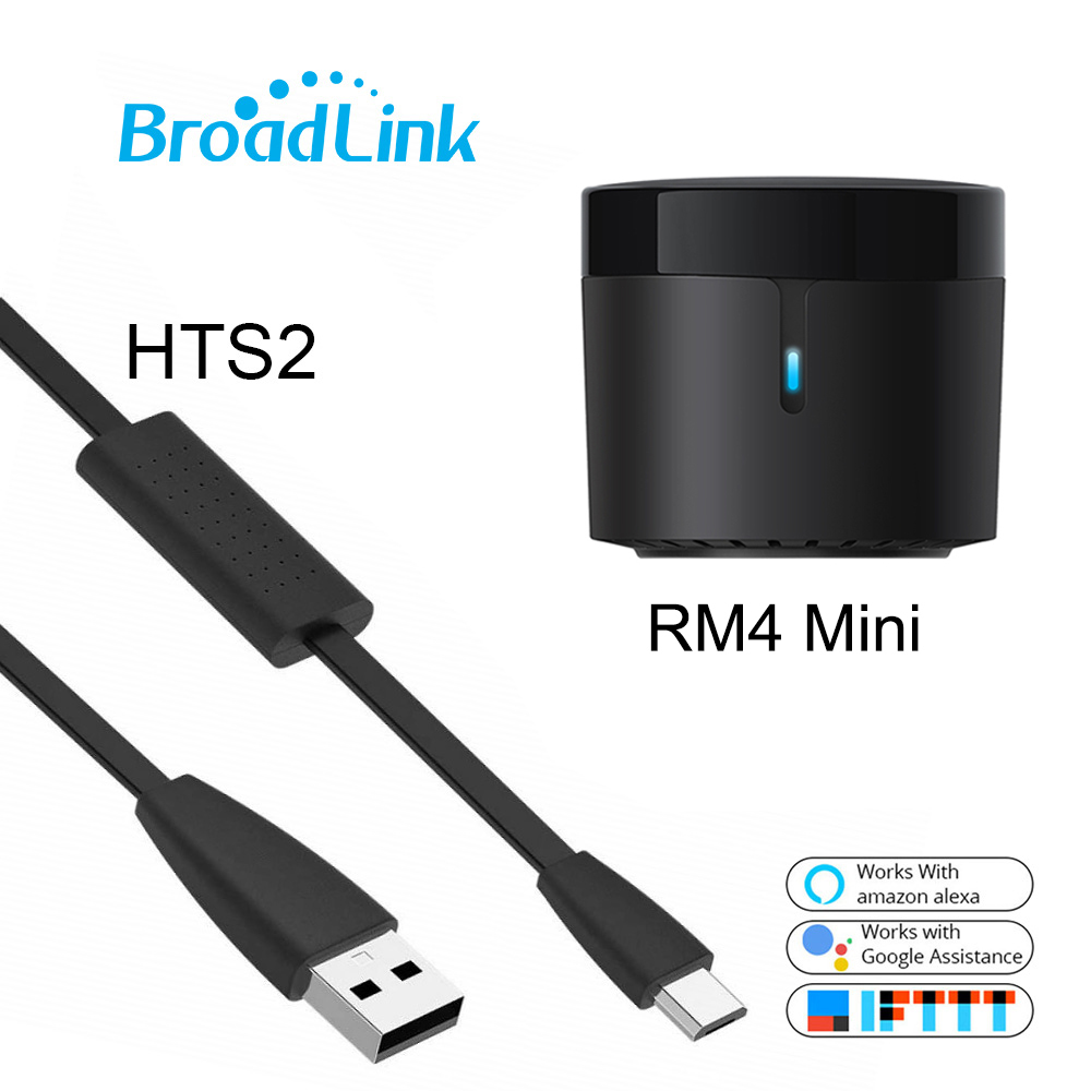 

Broadlink rm4mini/rm4c mini remote controller go to air conditioning TV higher box set temperature sensor humidity hts2 with alexa