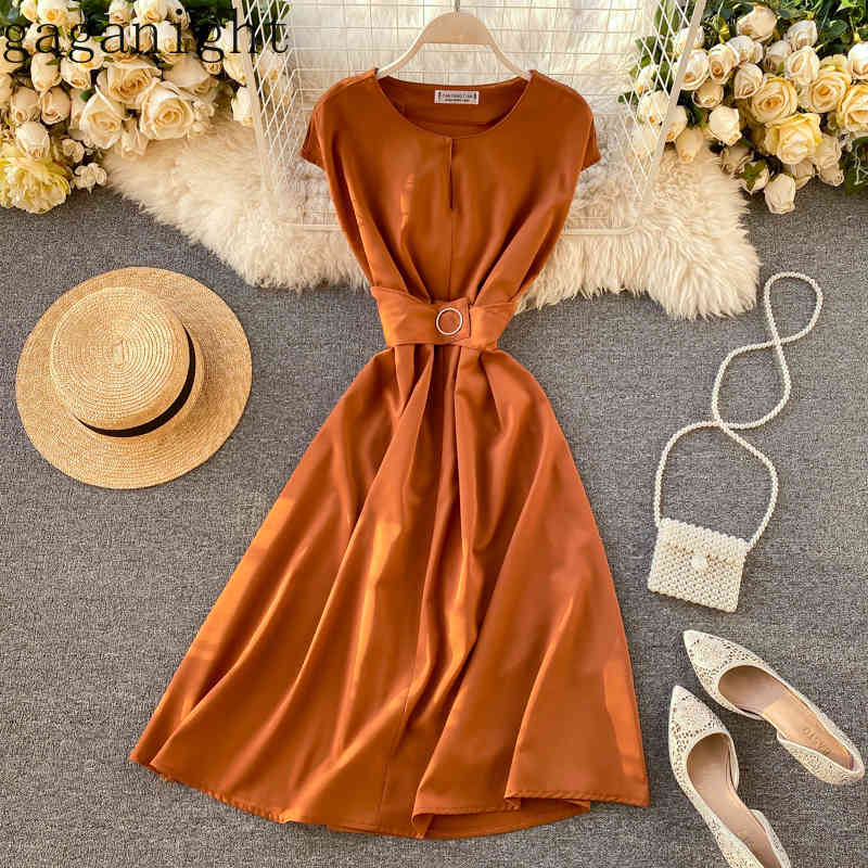 

Gaganight Elegant Women Midi Party Dress Sleeveless O Neck Sash Solid Office Ladies Bodycon Dresses Summer Vestidos 210519, Dark blue