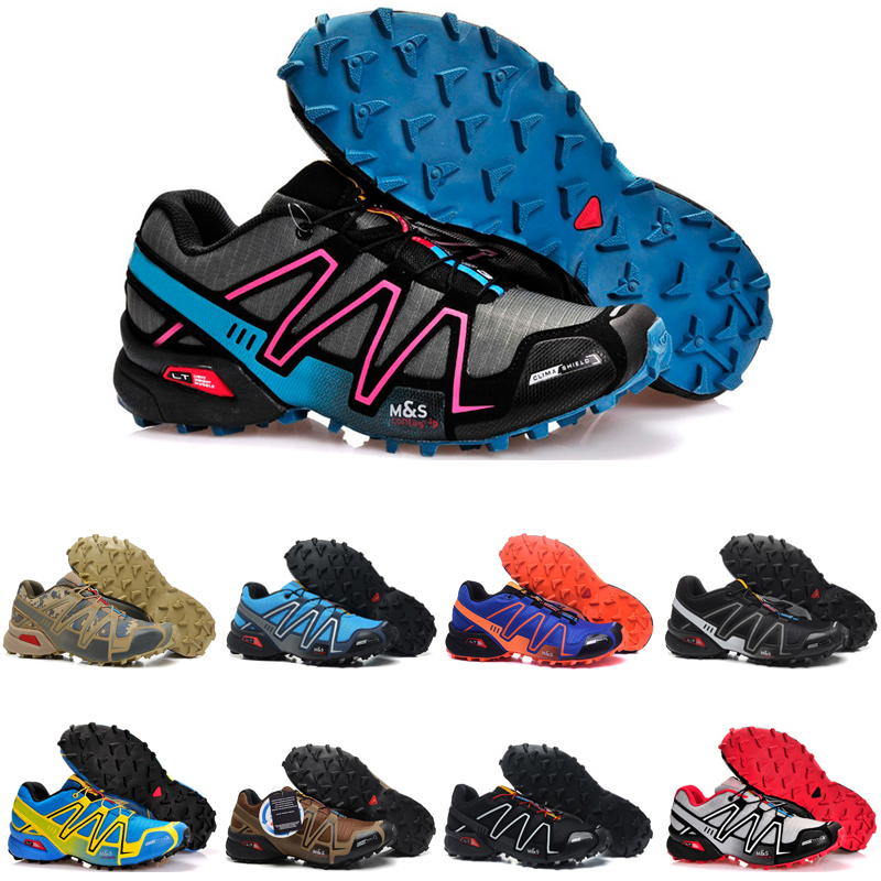 

Top quality speed cross 3 outdoor mens running shoes SpeedCross runner Jogging III Black Green Pink Grey #32 Men Trainers Sports Sneakers chaussures zapatos, Color #25