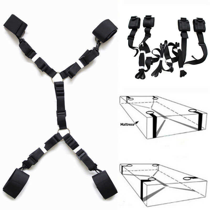 

Bdsm Under Bed Restraint Strap Erotic Sex Toys For Women Couples Bondage Set Handcuffs Fetish Slave Adult Games Toy Sexshop