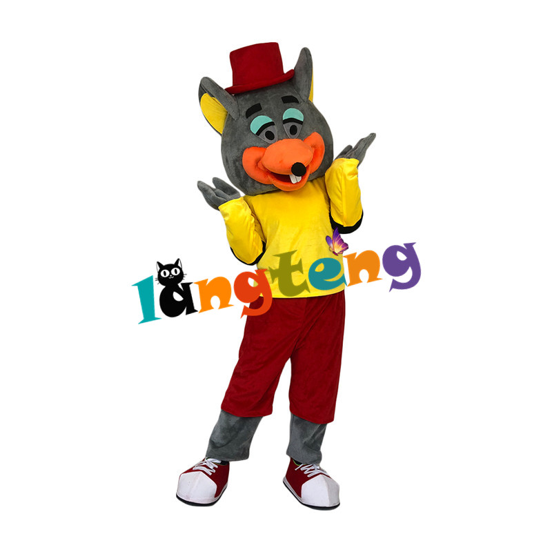 Costumes de mascotte971 Souris de souris de souris grise souris Mascot Costume Business Animal Cartoon