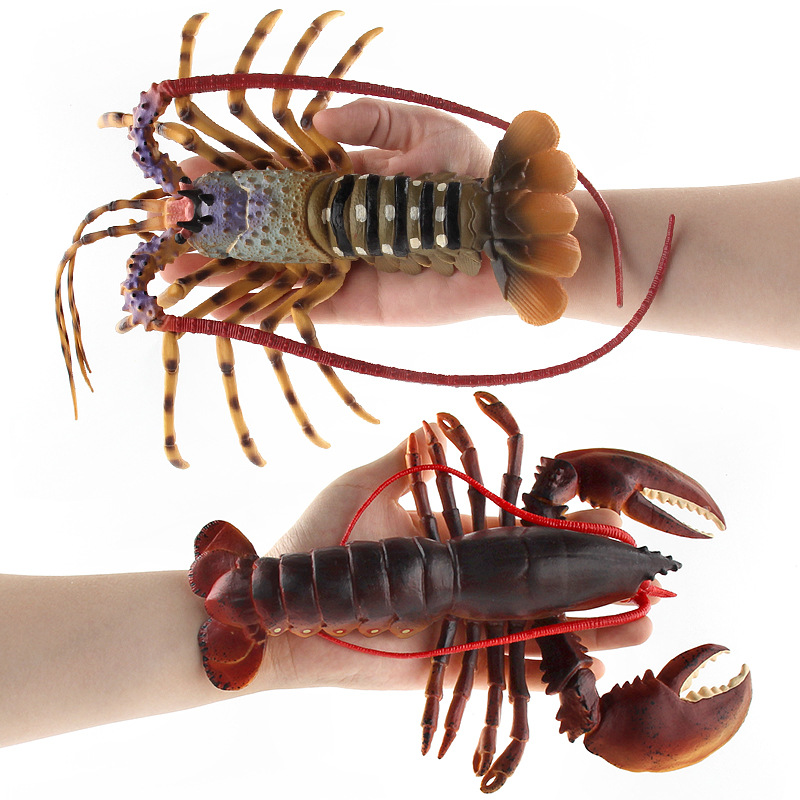 Cross-border marine animal model simulation solid lobster model toy lobster marine life model pendulum-image-668250215
