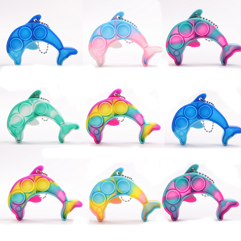 

Pops Bubbles Dolphin Pop Its Fidget Toy Marine Organism Gift Children's education Toys Autism Adhd Anxiety Anti Surprise wholesale