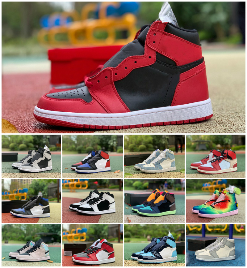 

With box 2021 Jumpman 1 Womens Mens Basketball Shoes 1s Twist High OG Hyper Royal Fearless Barely Orange Obsidian Banned Shadow Trainers Sneakers, A-jt45