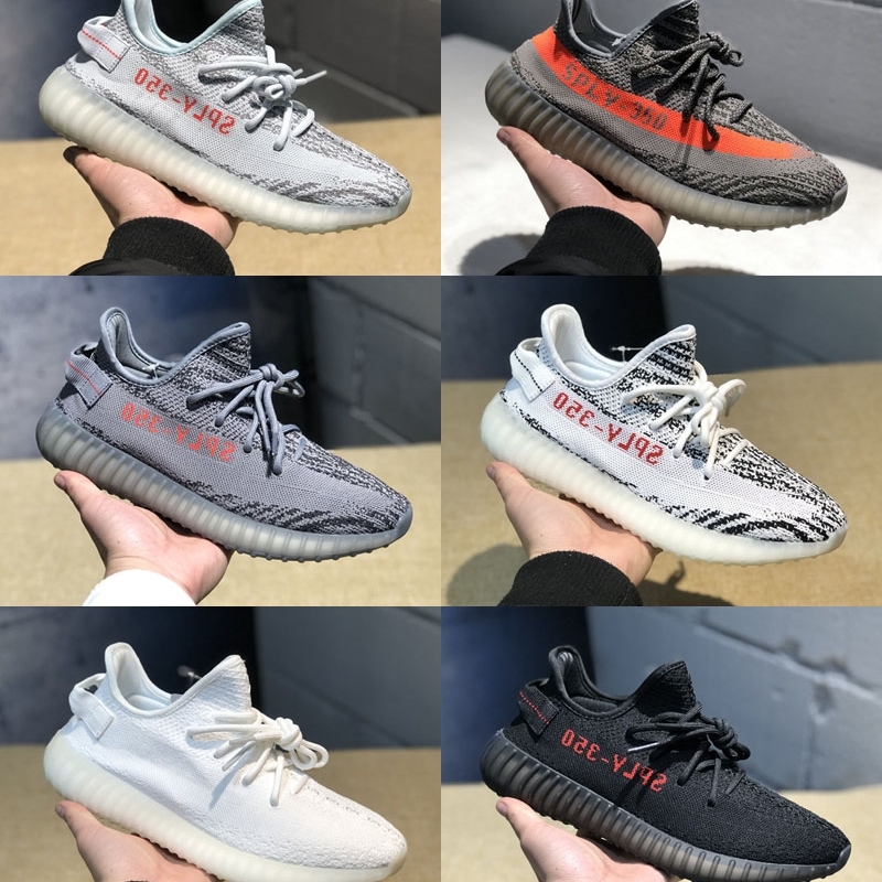 

Static V2 Triple White GID True Form Hyperspace Clay With Box Men Running Shoes Cream Black Sneakers 36-48, As photo 2