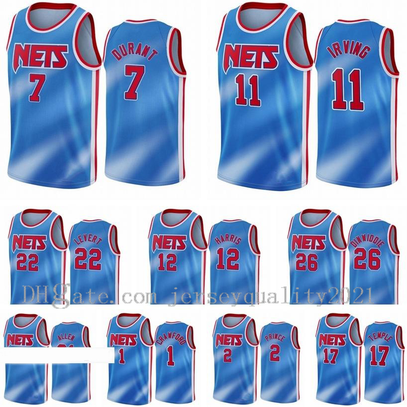 

City Basketball Jersey Edition Landry Shamet Kevin Durant 7 Kyrie Irving 11 Joe Harris Taurean Prince Caris LeVert Bruce Brown Tyler Johnson, Black;red