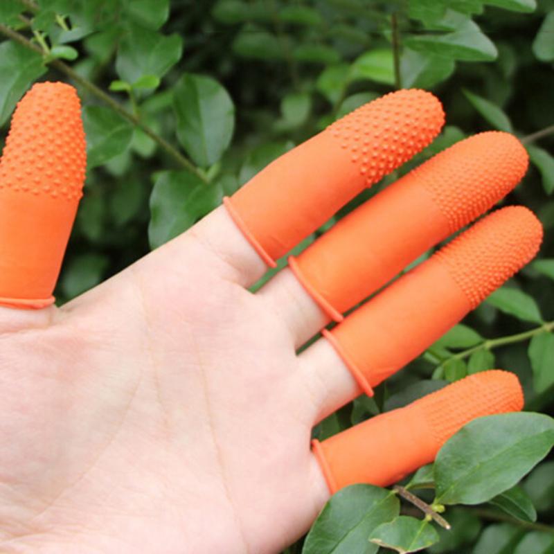 

Nail Art Equipment 100Pcs Latex Rubber Protective Antislip Fingertips Gloves Finger Cots Antistatic Wholesale