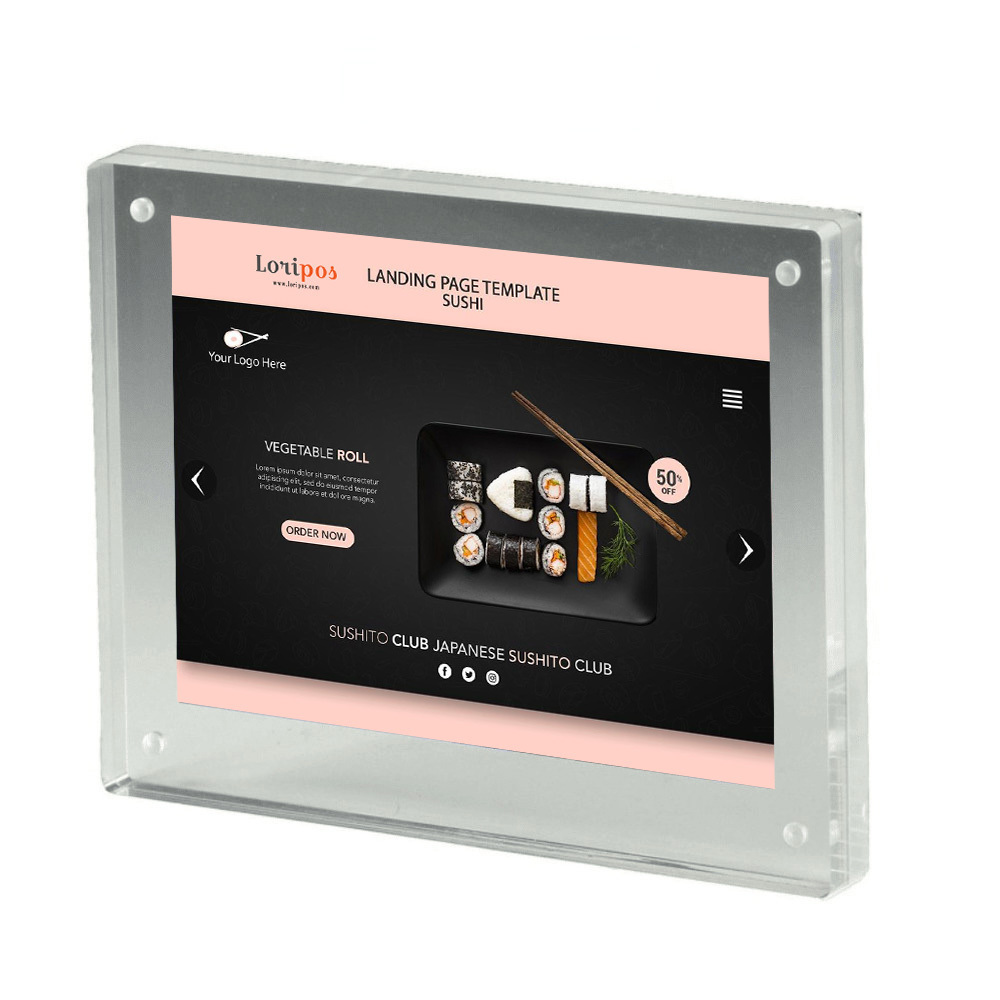 10x15cm Magnetic Picture Frame For Tabletop Double Sided Box Acrylic-image-754673553