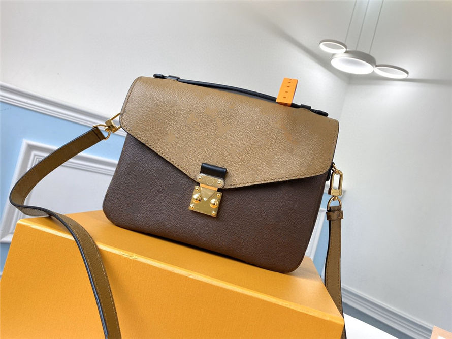 

Fashion women's bag sale high quality genuine leather Clover Classic embossed print handbag pochette shoulder crossbody messenger bags, Red embossing