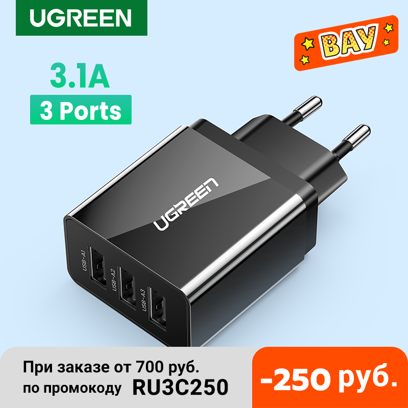 

Ugreen USB Charger for iPhone Xs X 8 7 Fast Phone Charger for Samsung Xiaomi Huawei Wall Charger EU Adapter Mobile Phone