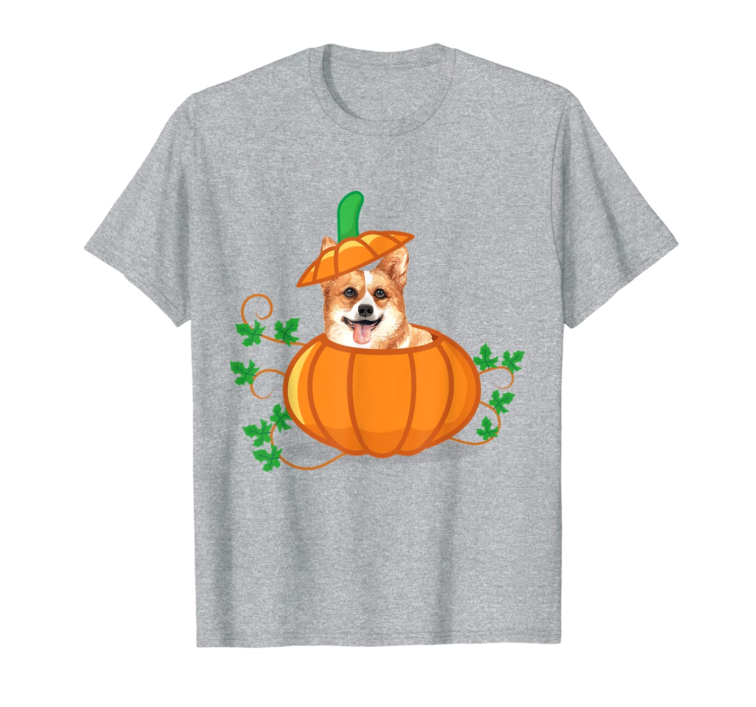 Funny Thanksgiving Corgi In a Pumpkin Gift T-Shirt-image-702042850
