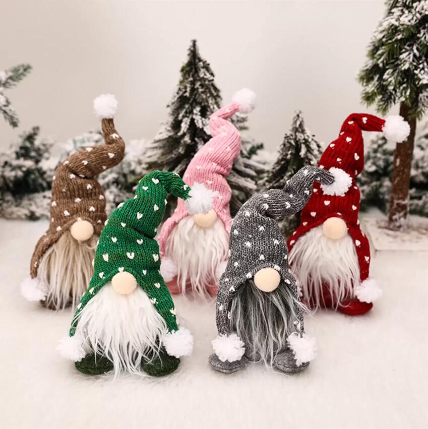 

Christmas Gnome Doll Ornaments Standing Plush Dolls Holiday Decorations