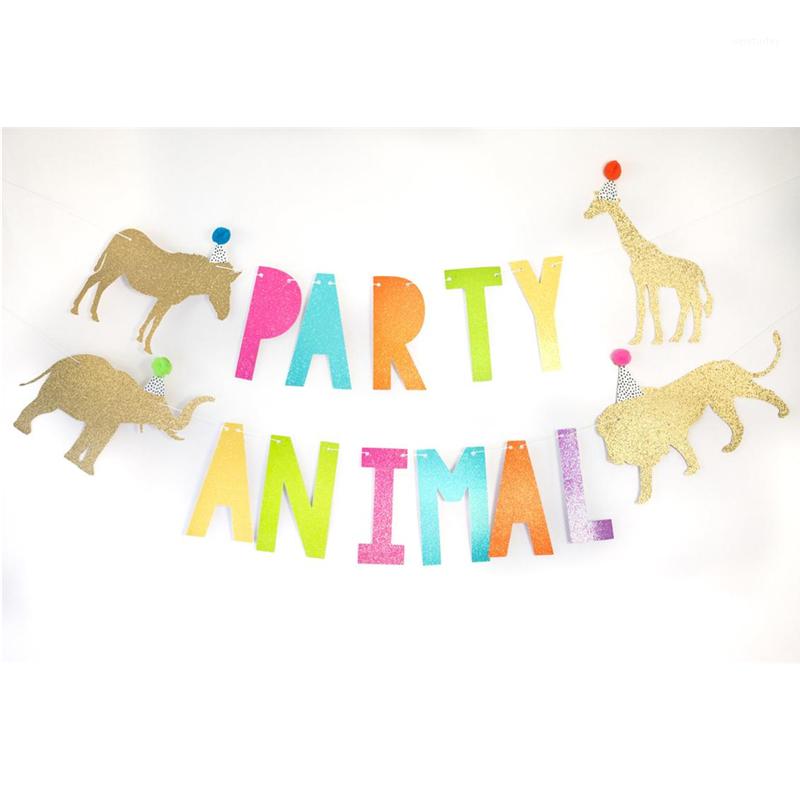 

Party Decoration Personalised Animal Birthday -Custom Banner - Decorations Hats Circus