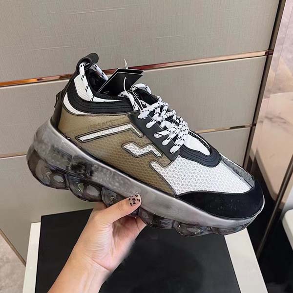 

High Quality Mens Womens Casual shoes fashion platform lace-up Gel jelly Transparent sole heightening Sports Sneakers Size 35-45 With box, 3#