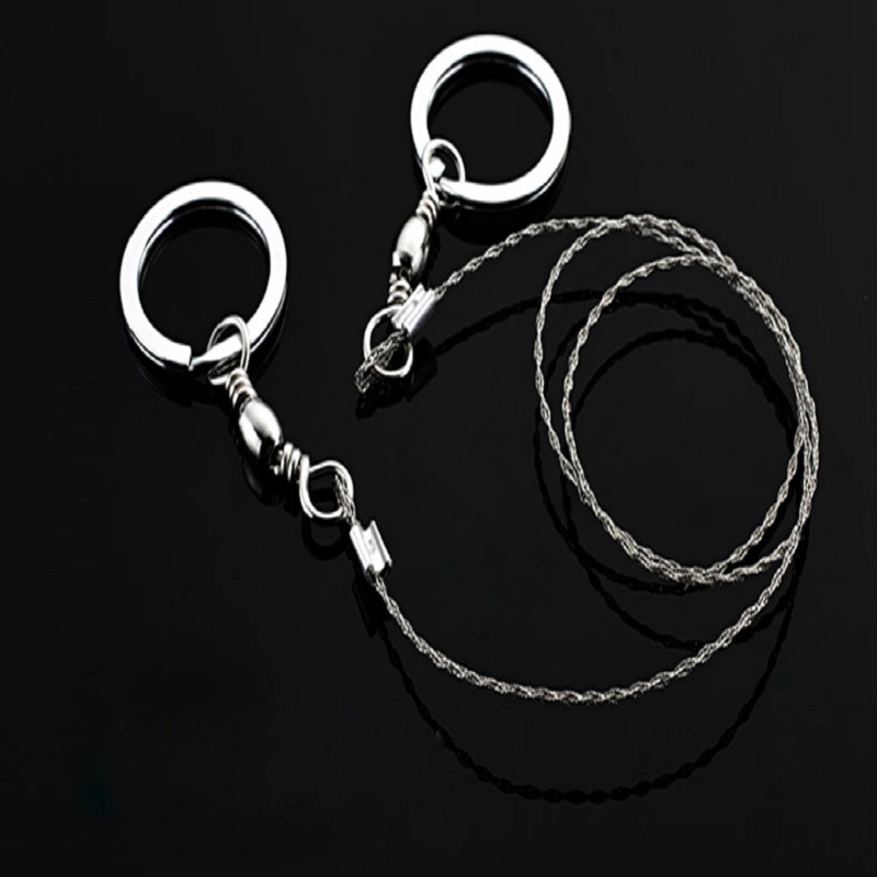 

Sporting Gifts Silver Steel Wire Saw Scroll Saw Emergency Hiking Camping Hunting Outdoor Survival Tool
