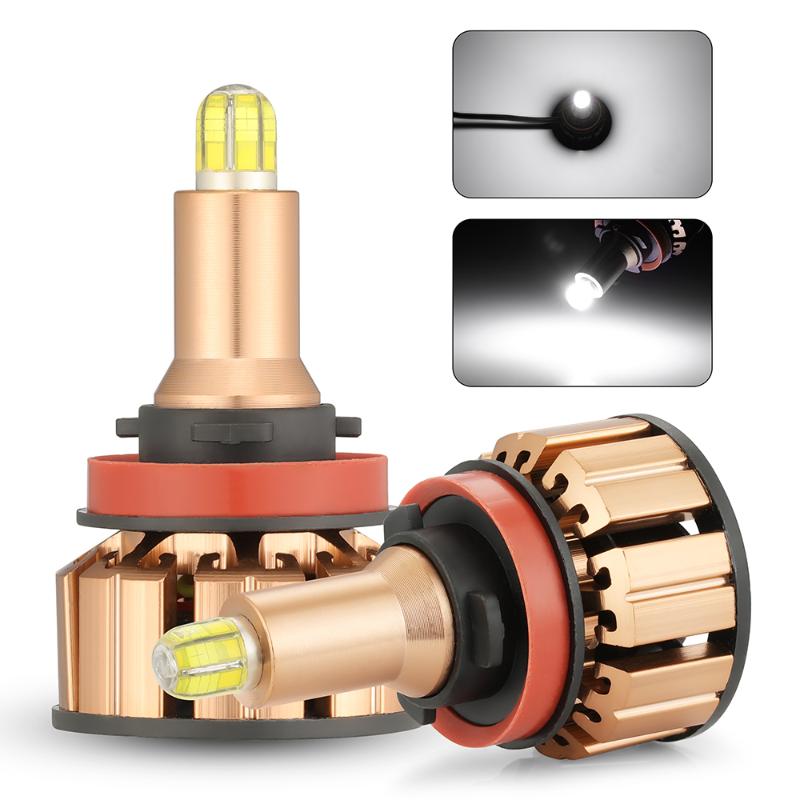 

Car Headlights G8 LED 6500K Positive White Light 360° Luminous Lamps H11 H8 H7 H1 9005 Type Golden Headlight Lamp