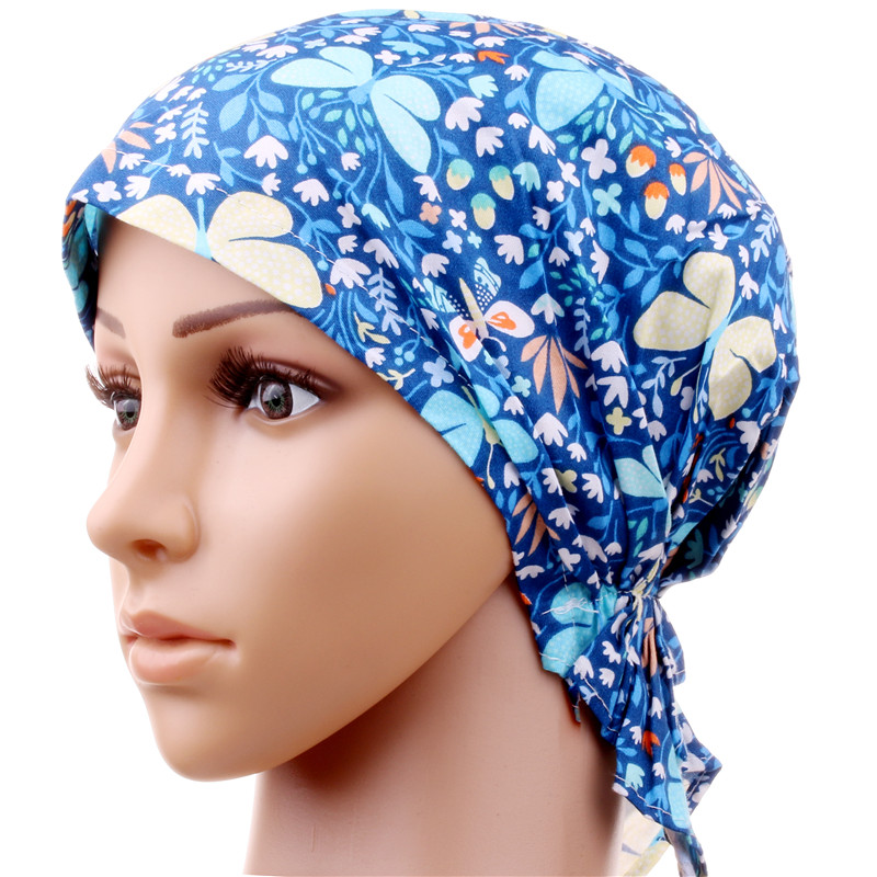 

Chemo Hat Woman's Stretchy Beanie Bandana Turban Cap Skull Caps Head Wrap Headscarf for Cancer,Alopecia Hair Loss, Sky blue