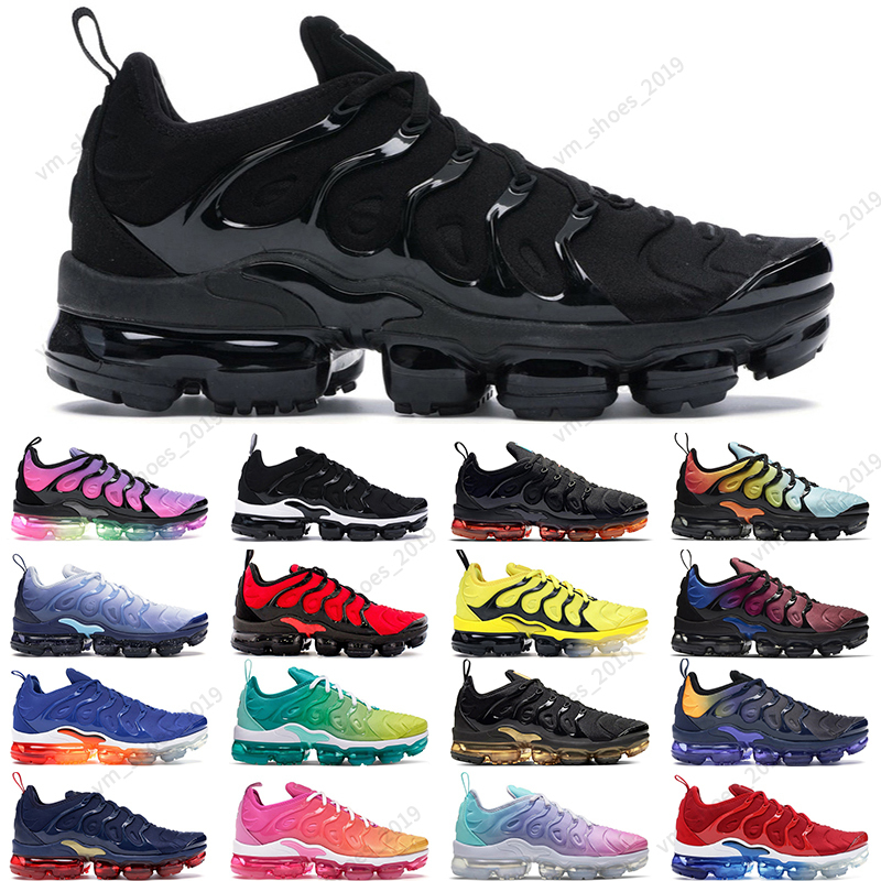 

36-45 tn plus running shoes men women triple black white blue be true lemon lime mens trainer, # 15