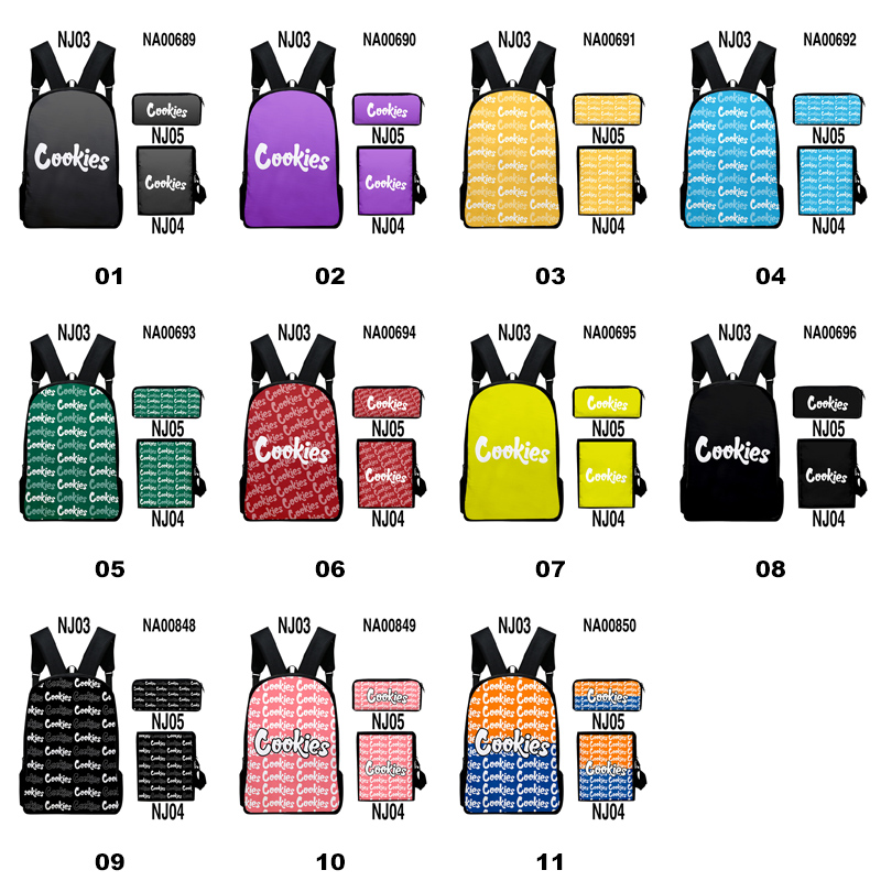 

COOKIES Cigar Backpack Backwood Print Bag Laptop Shoulder School Travel Bags For Boys Men 11 Colors, Remark colors
