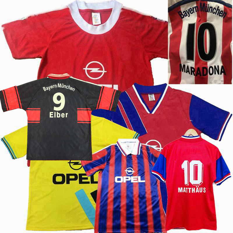 

Retro classic Bayern Jerseys 1991 1993 1995 1996 1997 1998 1999 2000 2001 soccer SCHOLL MATTHAUS EFFENBERG ELBER KLINSMANN Munich football shirt, 00/01 home