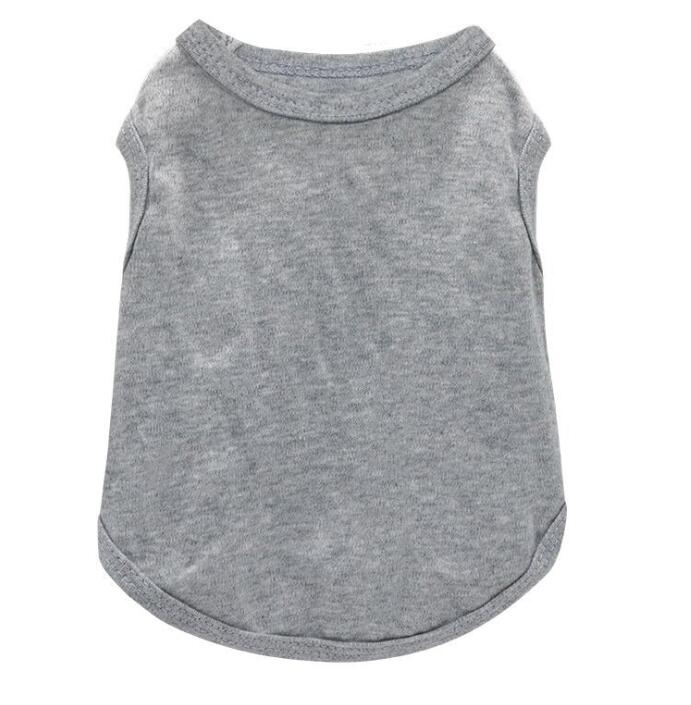 

10pcs Dog Apparel Blank White DIY Pet Sleeveless Vest for Small Heat Transfer Print