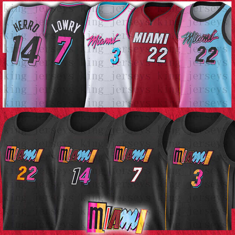 

Miamis 75th Anniversary City Basketball Jerseys Butler Dwayne Dwyane 3 Wade 22 Jimmy Herro 14 Tyler Goran 7 Kyle 55 Bam Dragic Robinson Ado, Jersey