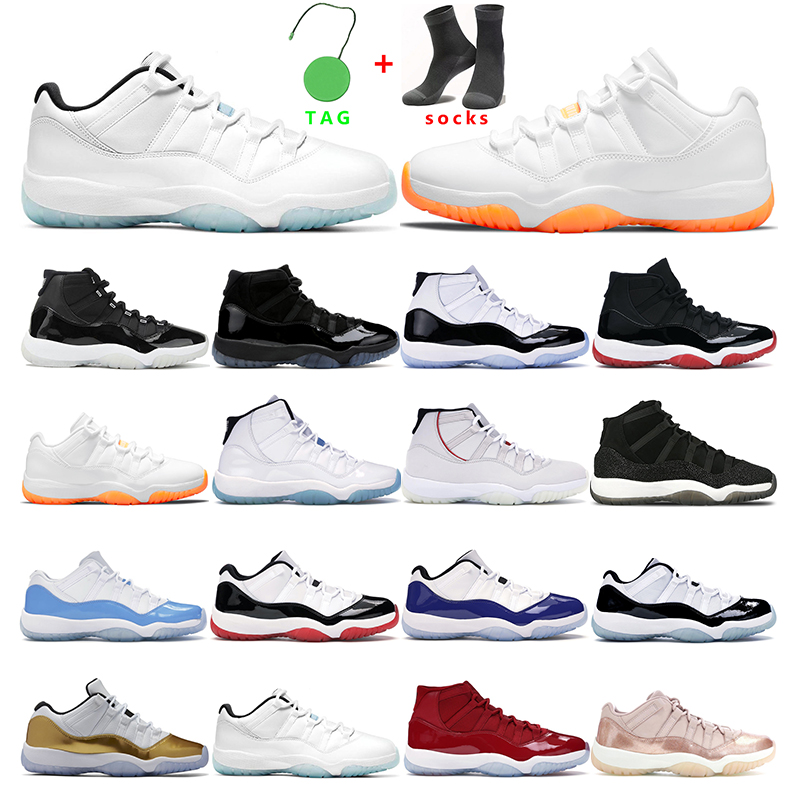 

mens basketball shoes 11s jumpman 11 Citrus Legend Blue low 25th Anniversary Bred Concord Space Jam women sports sneakers trainer, 4 cap and gown