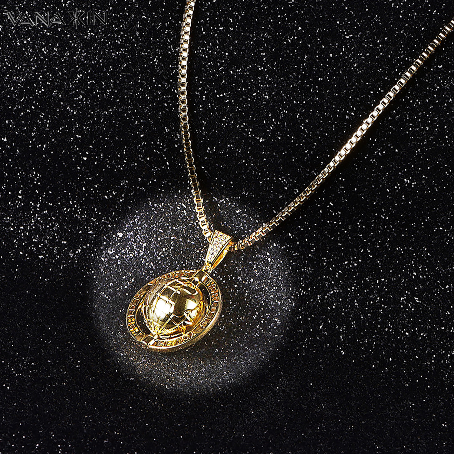 

Necklaces Vanaxin Vintage Antique World Globe Map Hip Hop Pendant Necklace Chain Jewelry Charm Gift 24"chain, Silver
