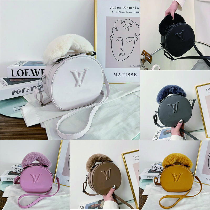 

Fashion luxury handbags designer western style small round pink bag net red one-shoulder messenger wallet trendy 2021 White bags