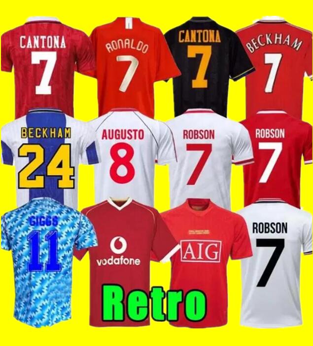 

Retro soccer jersey United 07 08 90 92 94 96 98 99 2002 man final home 1994 1998 RONALDO BECKHAM CANTONA KEANE SCHOLES GIGGS Manchester UTD