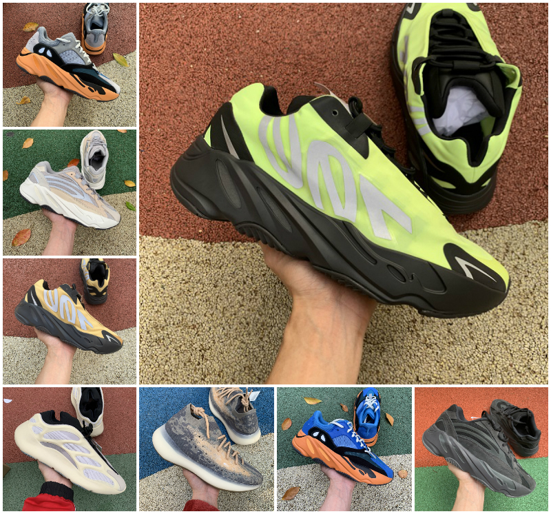 

700 MNVN Honey Flux Men Women Running Shoes 700s Bright Blue Wash Orange Cream Runner Enflame Amber 380 Geode Alvah Azael Static Magnet Wave Tephra Inertia Sneakers, Bubble package bag