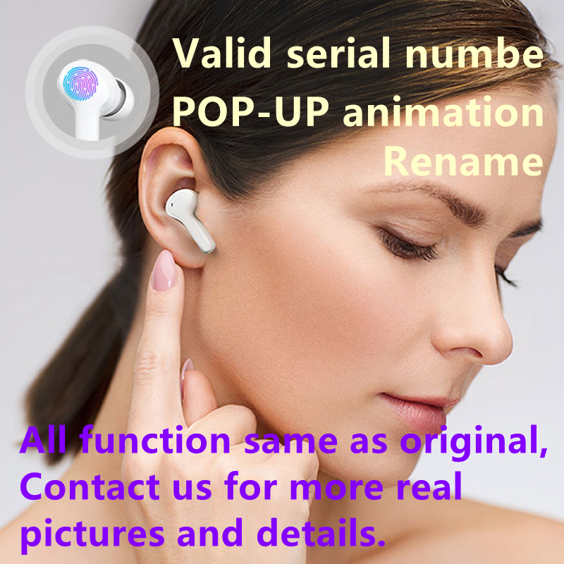 

H1chip original packing box Rename POP-UP animation AP 3 2 Wireless Bluetooth Earbuds