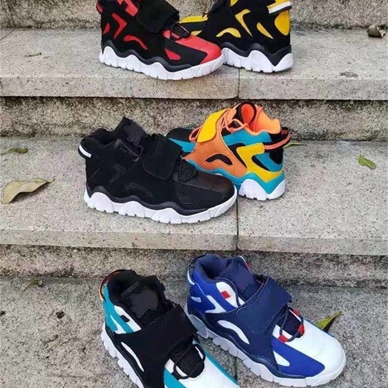 

Barrage Mid QS White Laser Orange-Racer Blue-Black Men Women Basketball Sports Shoes Fashion mens ladies Sneakers with