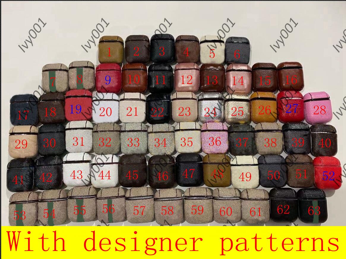 

New Protective Case For Airpods 1/2/3 True Wireless Headset Anti-drop leather Airpods case Protective Cover for Airpods pro Bag, 29