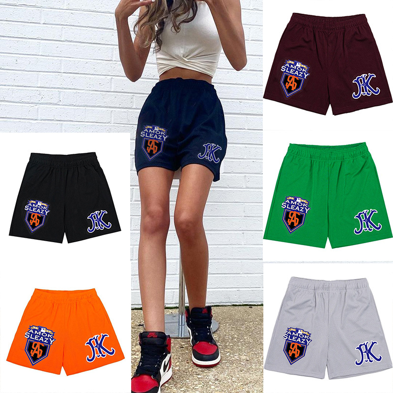 

Fashion Ee Brand Eric Emanuel Basic Shorts New York City Skyline Men's Casual Short Fitness Sportpants Gym Workout Mesh Breathab Basketball, Green