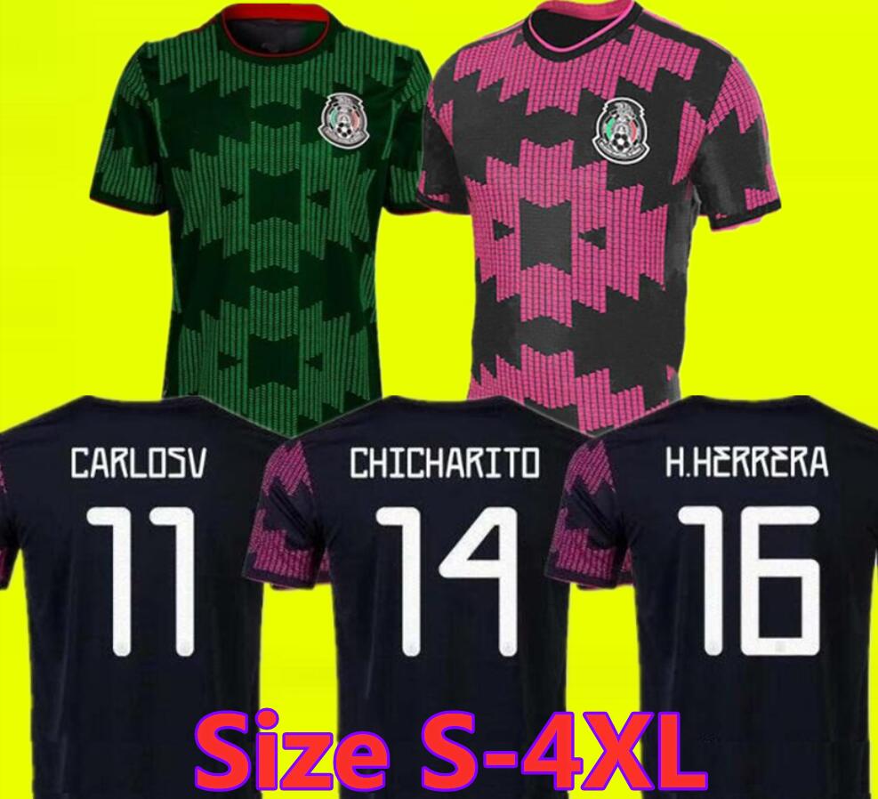 

Mexico soccer jerseys Copa america Camisetas 20 21 Fans Player version CHICHARITO LOZANO DOS SANTOS 2021 football shirts Men, Purple
