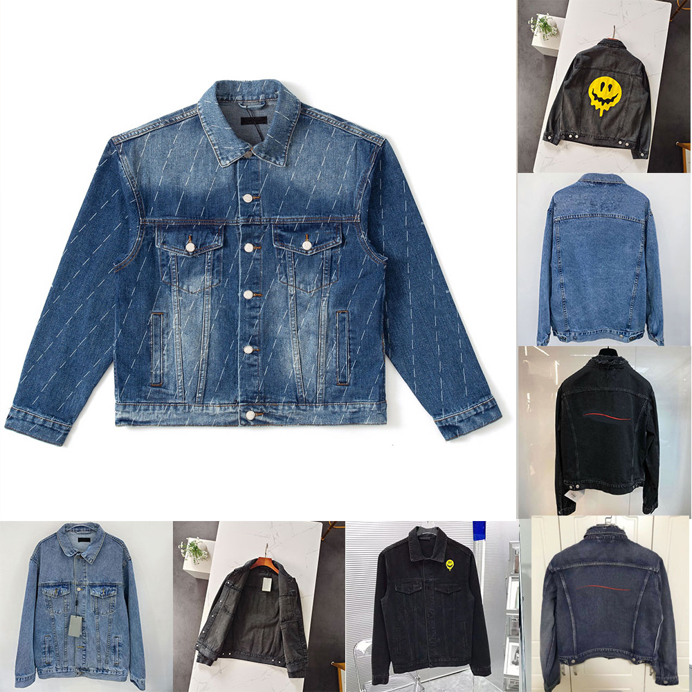 

21ss Denim Jacket Men Women balencaiga drip large peace Casual fit Coats topquality Black Blue Fashion Mens Stylist Jackets Man Clothing Size S, I need see other product