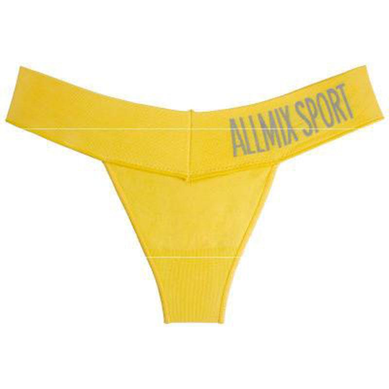 

2 pieces Sexy Yoga Underpants Fitness Bodybuilding T Word Shorts Women Weightlifting Low waist Sports Underwear random colors, White;red