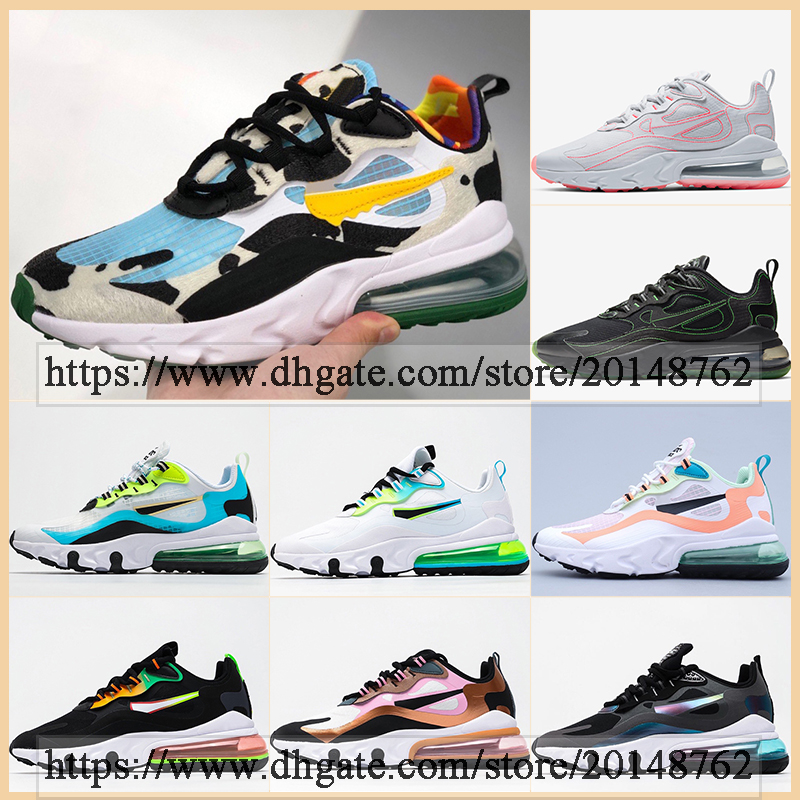 

Classic Sports Boots Mens 270s V2 React Triple Black White Chaussures 27C Women Sneakers Outdoor Casual Runner 270 ENG Bauhuas University Re