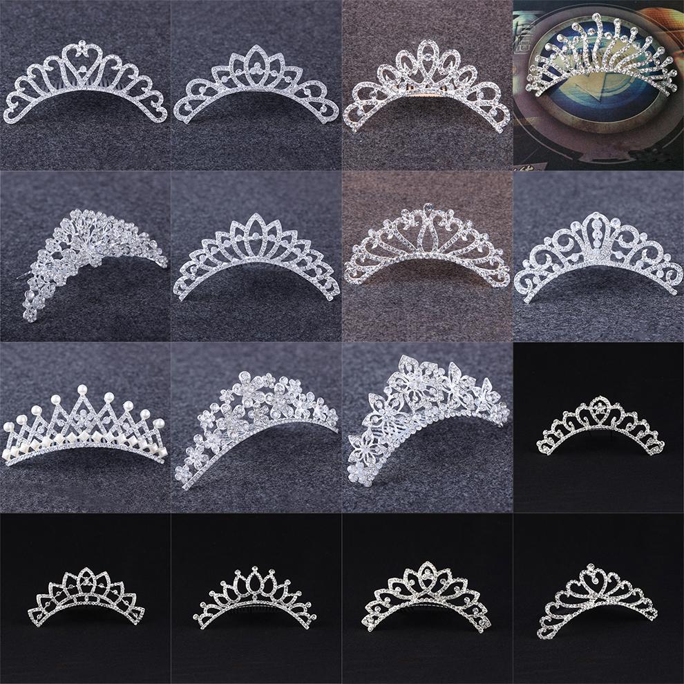 

Children Hair Accessories crystal Shining gem Rhinestone crown Headband cartoon baby girls princess hair accessories kids Tiaras