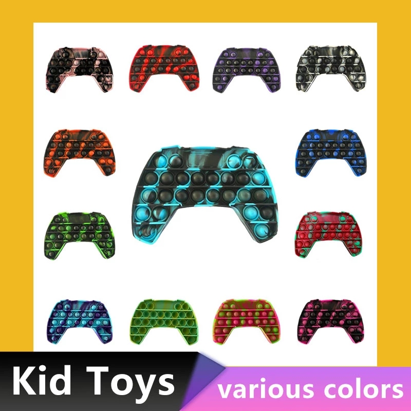 

60PS Fidget Pad Gamepads Toy Party Push Bubble Controller Fidgets Cube Hand Shank Game Controllers Joystick Finger Decompression Anxiety Toys