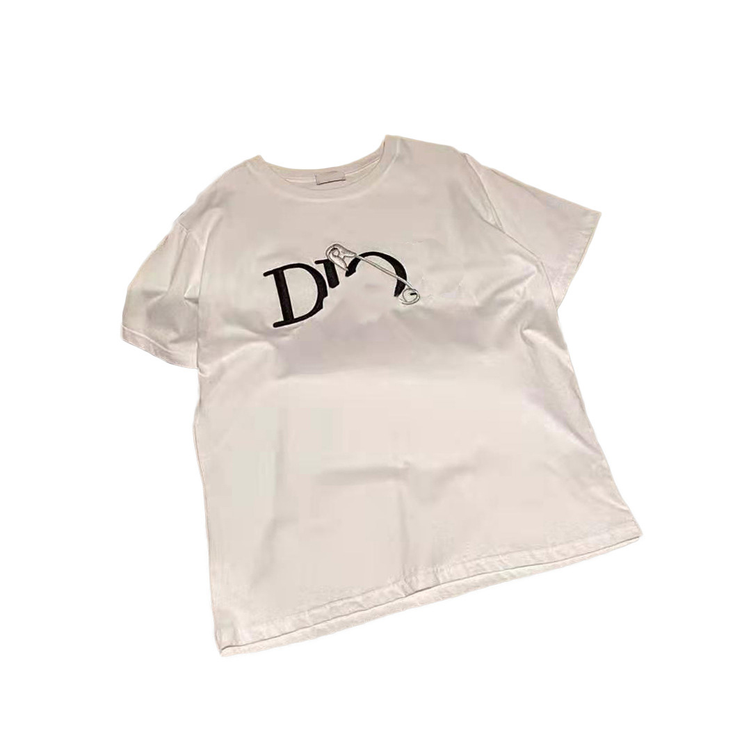 

2021 Womens Mens Designers T Shirts Tshirts Fashion Letter Printing Short Sleeve Lady Tees Luxurys Casual Dio Clothes women s clothing 21ss, White